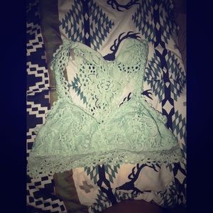 Aerie Boho Lace Razorback Bralette